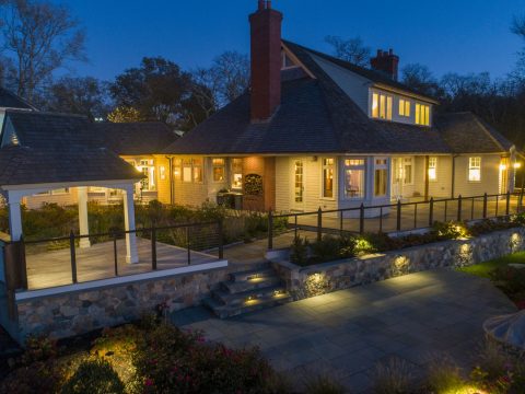 Griff Electric Jamestown RI luxury home electrical wiring exterior lighting
