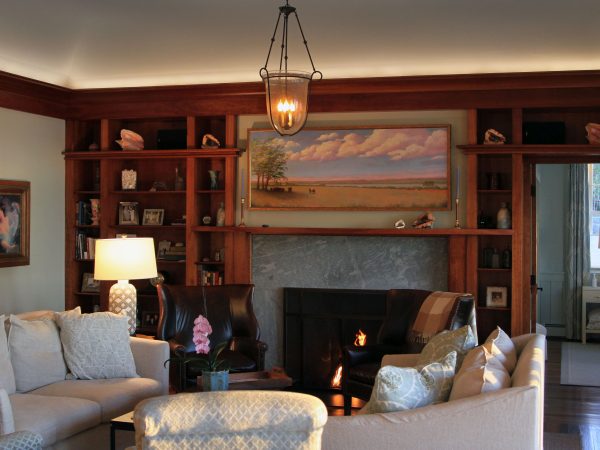 Luxury home interior layered lighting design jamestown rhode island griff electric